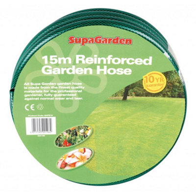 Supagarden Reinforced Hose Pipe Dark Green (15M) from B&Q