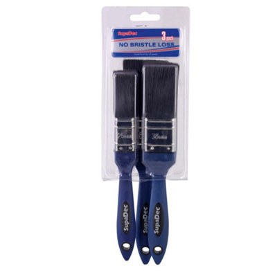 Supadec Paint Brush Set (Pack Of 3) Blue (One Size) from B&Q