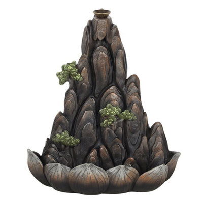  - Something Different Mountain Backflow Incense Burner Bronze (One Size)
