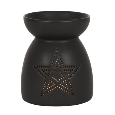 Something Different Pentagram Oil Burner Black (One Size) from B&Q