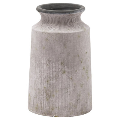Hill Interiors Bloomville Stone Urn Vase Stone (One ) 31Cm
