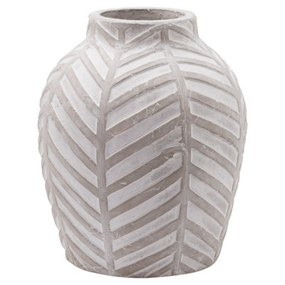 Hill Interiors Bloomville Stone Vase Stone (One ) 36Cm