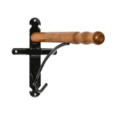 Stubbs Retro Saddle Rack Brown/black (One Size) from B&Q