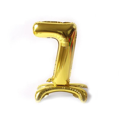 Realmax 7 Number Balloon Gold (One Size) from B&Q