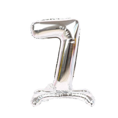 Realmax 7 Number Balloon Silver (One Size) from B&Q