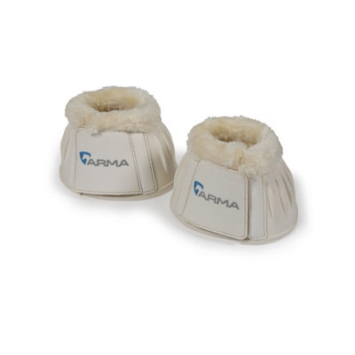 Arma Horse Overreach Boots (Pack Of 2) White (Cob) from B&Q