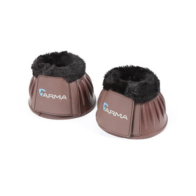 Arma Horse Overreach Boots (Pack Of 2) Brown (Pony) from B&Q