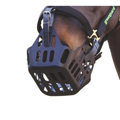 Greenguard Horse Grazing Muzzle Black (Pony) from B&Q