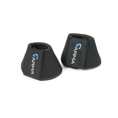 Arma Neoprene Horse Overreach Boots Black (Pony) from B&Q