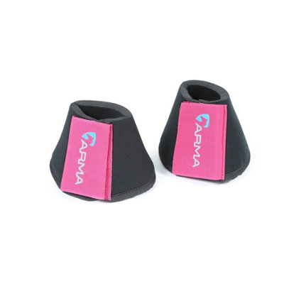Arma Neoprene Horse Overreach Boots Raspberry/black (Full) from B&Q