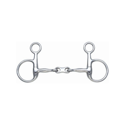 Shires French Link Horse Hanging Cheek Snaffle Bit Silver (6In) from B&Q