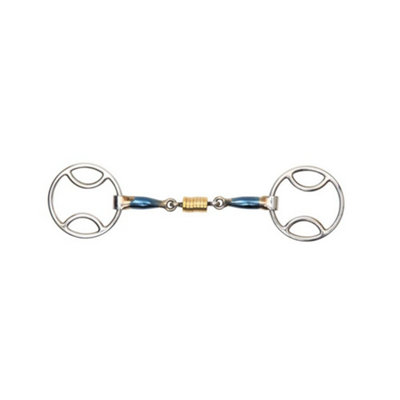 Shires Sweet Iron Roller Horse Bevel Bit Blue (5.5In) from B&Q