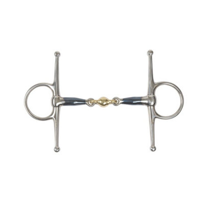 Shires Sweet Iron Lozenge Horse Full Cheek Snaffle Bit Blue (4.5In) from B&Q