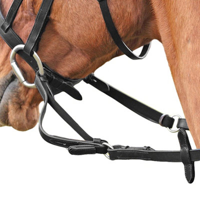 Shires Flexible Leather Horse Reins Black (Cob/full) from B&Q