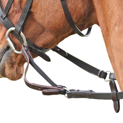 Shires Flexible Leather Horse Reins Havana (Pony) from B&Q