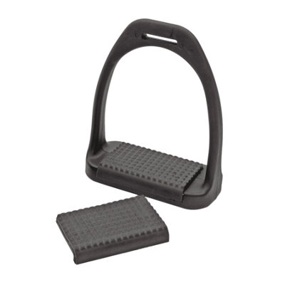 Shires Lightweight Horse Stirrups Black (4.5In) from B&Q