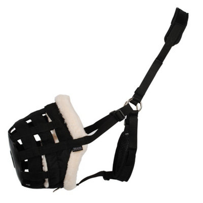 Shires Deluxe Horse Grazing Muzzle Black (Full) from B&Q
