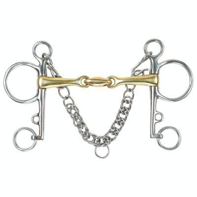 Shires Brass Lozenge Horse Pelham Bit Brass (5.5In) from B&Q