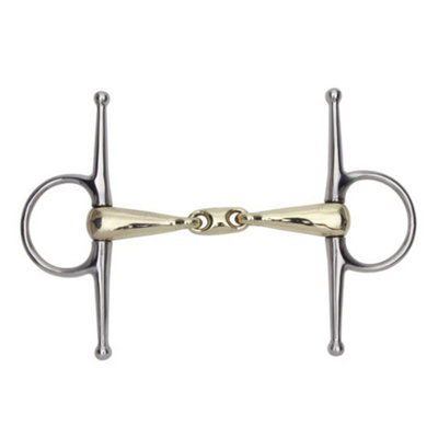 Shires Brass Lozenge Horse Snaffle Bit Brass (4.5In) from B&Q