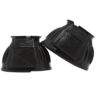 Shires Horse Overreach Boots Black (X Full) from B&Q