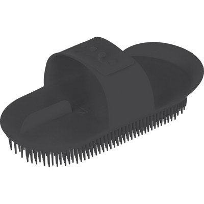  - Shires Plastic Horse Curry Comb Black (One Size)