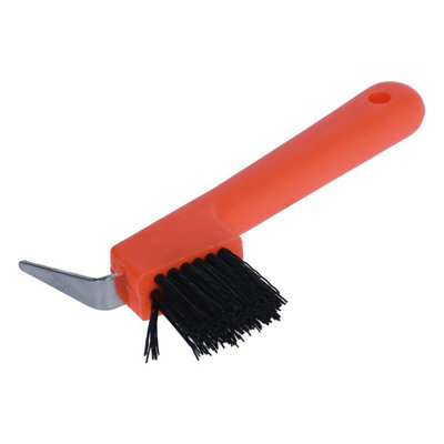 Ezi-Groom Horse Hoof Brush Orange (One Size) from B&Q