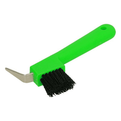 Ezi-Groom Horse Hoof Brush Lime Green (One Size) from B&Q
