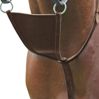 Blenheim Leather Horse Bib Martingale Havana (Full) from B&Q