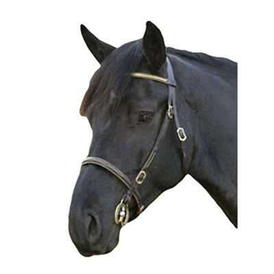 Blenheim Leather Clincher Horse Inhand Bridle Black (Cob) from B&Q