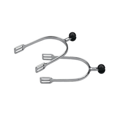 Shires Womens/ladies Plastic Roller Ball Spurs Silver (30mm) from B&Q