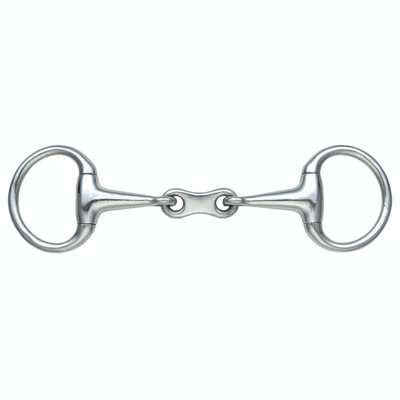 Shires French Link Horse Eggbutt Snaffle Bit Silver (4.5In) from B&Q