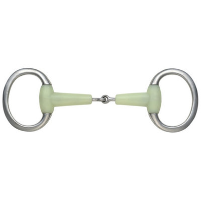 Shires Equikind Flat Jointed Horse Eggbutt Snaffle Bit Pale Green (6In) from B&Q