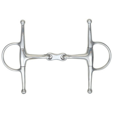 Shires French Link Horse Full Cheek Snaffle Bit Silver (4.5In) from B&Q