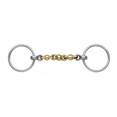 Shires Brass Waterford Horse Loose Ring Snaffle Bit Brass (5.5In) from B&Q