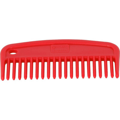 Ezi-Groom Plastic Horse Mane And Tail Comb Red (105mm) from B&Q