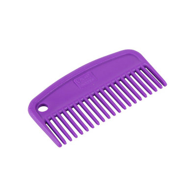 Ezi-Groom Plastic Horse Mane And Tail Comb Purple (105mm) from B&Q