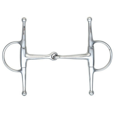Shires Jointed Horse Eggbutt Snaffle Bit Silver (4.5In) from B&Q