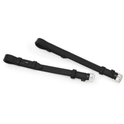 Blenheim Leather Horse Bridle Cheeks (Pack Of 2) Black (Full) from B&Q