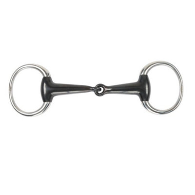 Shires Sweet Iron Hollow Mouth Horse Eggbutt Snaffle Bit Black (6In) from B&Q