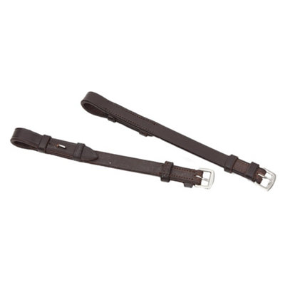 Blenheim Leather Horse Bridle Cheeks Havana (Cob) from B&Q