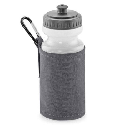 Quadra Water Bottle And Holder Graphite (One Size)