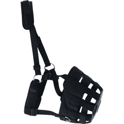 Shires Comfort Horse Grazing Muzzle Black (Cob) from B&Q