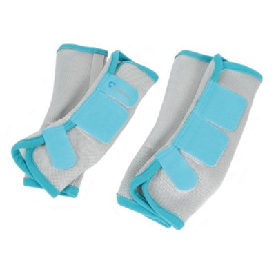 Arma Horse Fly Turnout Socks (Pack Of 4) Teal (Cob) from B&Q