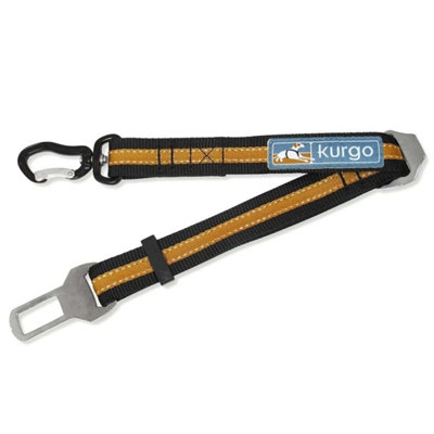 B&Q Kurgo Direct To Seatbelt Seat Belt Tether (One Size) Black/Orange
