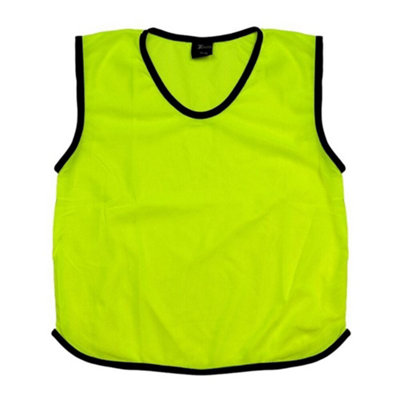 - Precision Unisex Adult Mesh Training Bib Fluorescent Yellow (One Size)