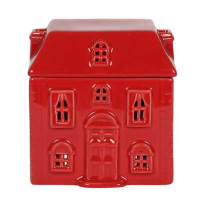 Something Different Ceramic House Oil Burner - Red - Image 3