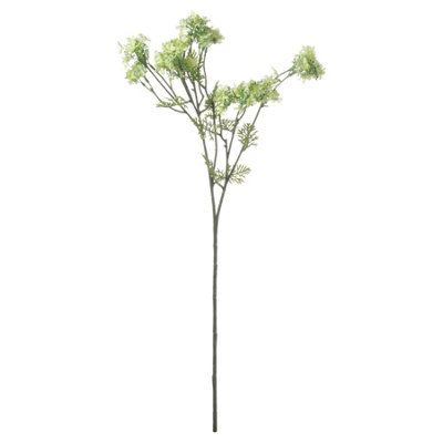 B&Q -  Plumb Blossom Spray Artificial Flower Green (One Size)