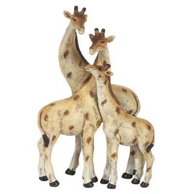 Something Different Giraffe Family Ornament Cream/brown (One Size) from B&Q
