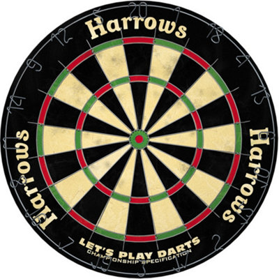 Harrows Lets Play Bristle Dartboard Set Multicoloured (One Size) from B&Q