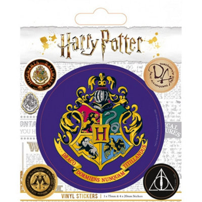 Harry Potter Vinyl Hogwarts Stickers (Pack Of 5) Multicoloured (One Size) from B&Q